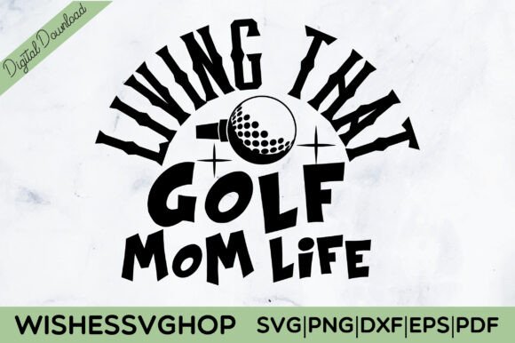 Golf Mom SVG: Graphics for Crafts & Branding