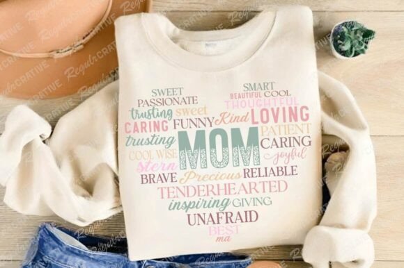 Mom Affirmations SVG: Graphics for Crafts & Brands