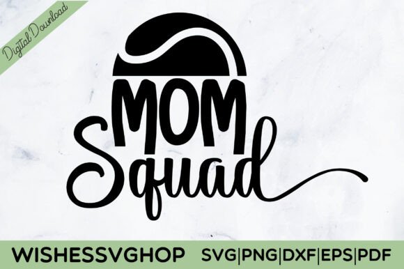 Mom Squad SVG PNG: Graphics for Crafts & Business