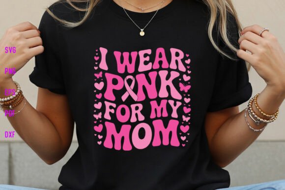 Retro Pink Mom SVG: Graphics for Crafts