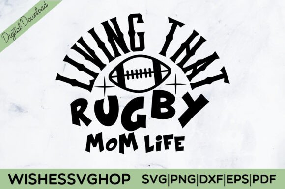 Rugby Mom SVG: Fresh Graphics for Crafts