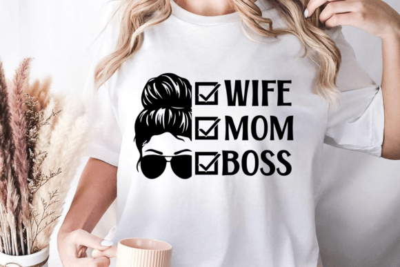 Wife Mom Boss SVG: Bold Graphics for Crafts